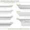 Ekena Millwork SAMPLE - 3 5/8"H x 3 1/4"P x 5"F x 12"L, (1 5/8" Repeat), Jackson Crown Moulding SAMPLE-MLD04X03X05JA - alternate 3
